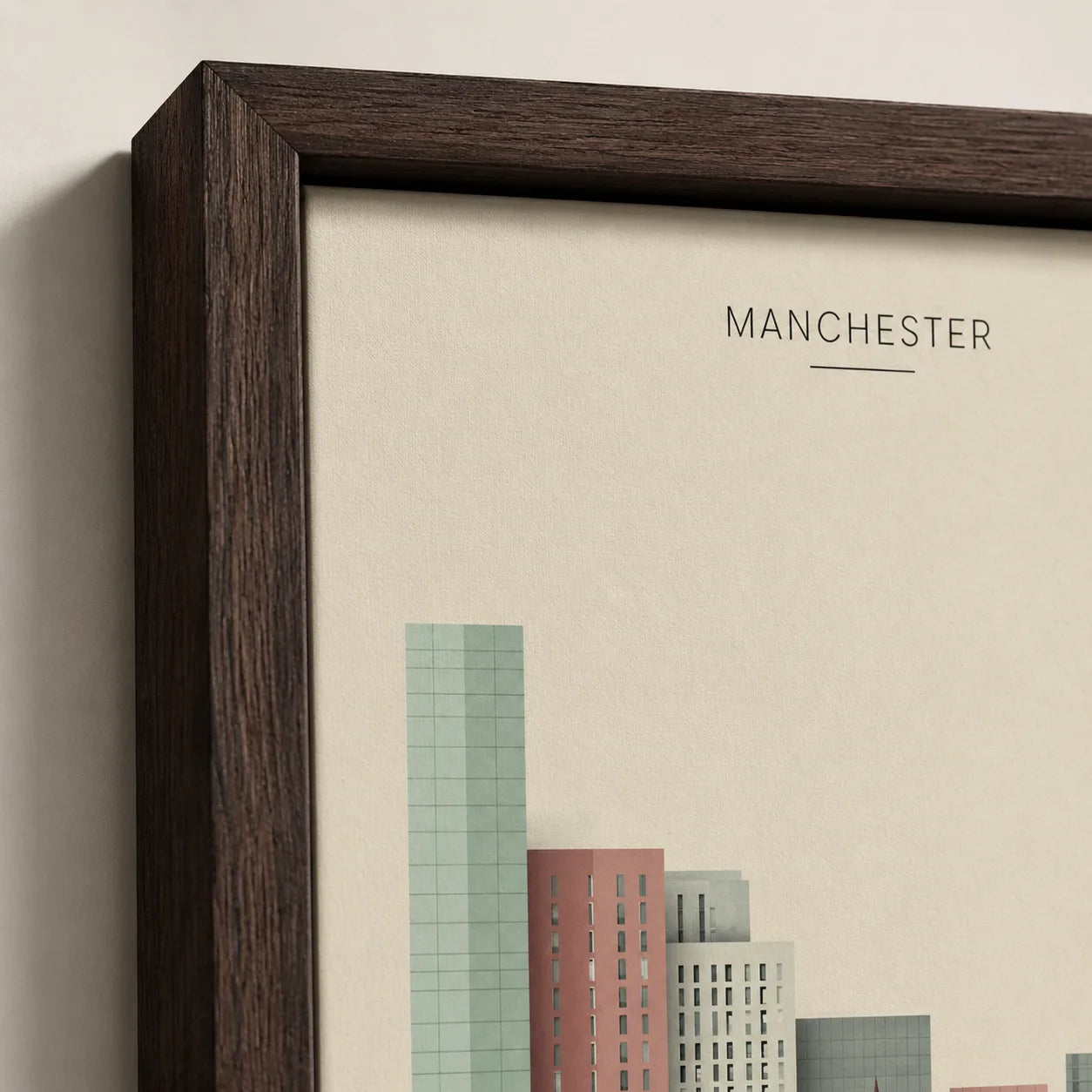 Manchester Skyline Cityscape Wall Art Decor - Wall Art Decor - packaging