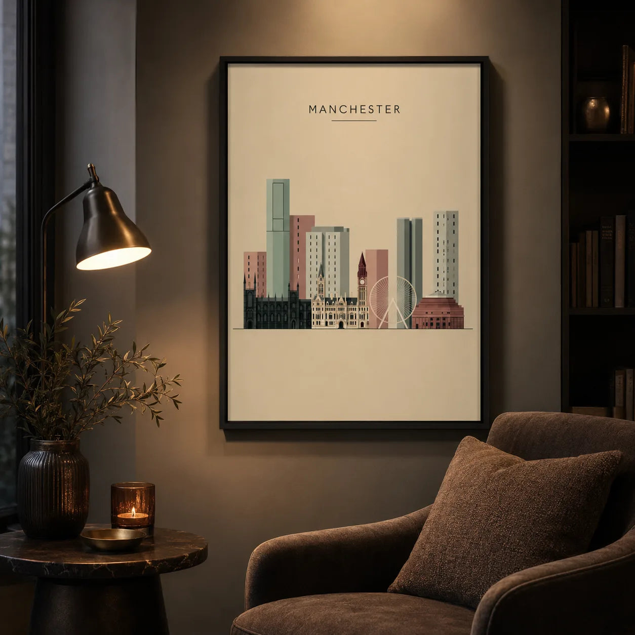 Manchester Skyline Wall Art Decor - Wall Art Decor - lifestyle