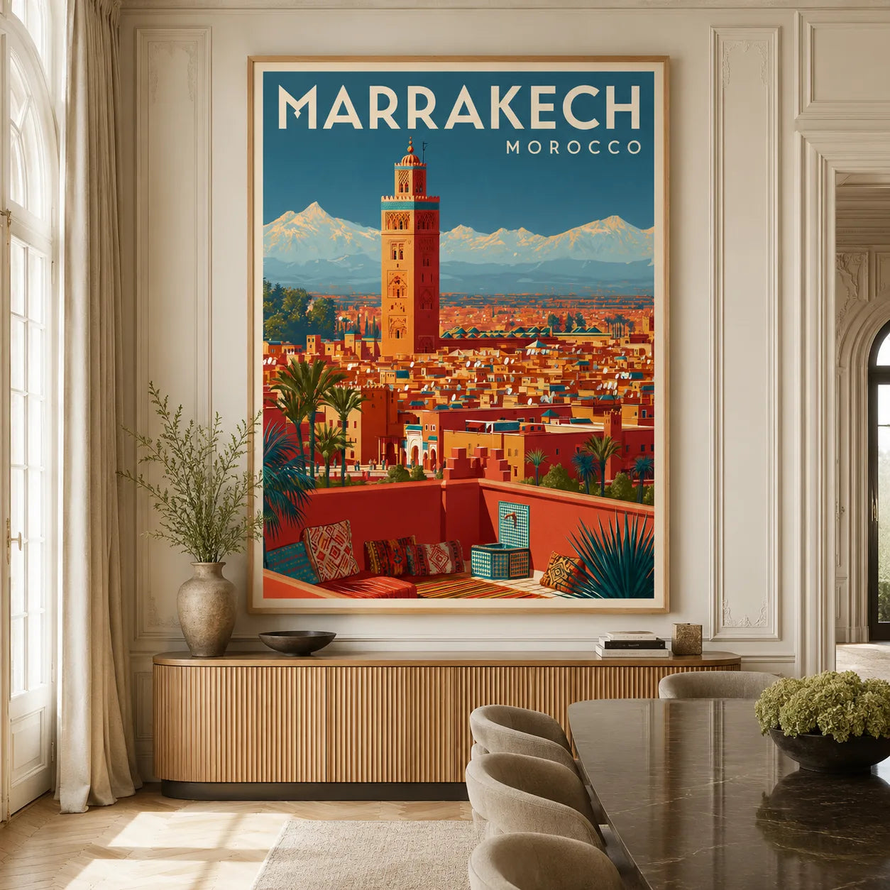 Marrakech Morocco Travel Wall Art Decor - Wall Art Decor - close up
