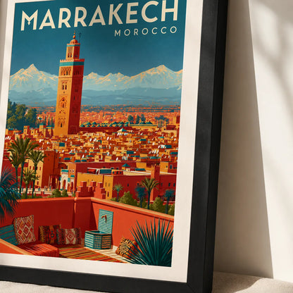 Marrakech Morocco Travel Wall Art Decor - Wall Art Decor - packaging