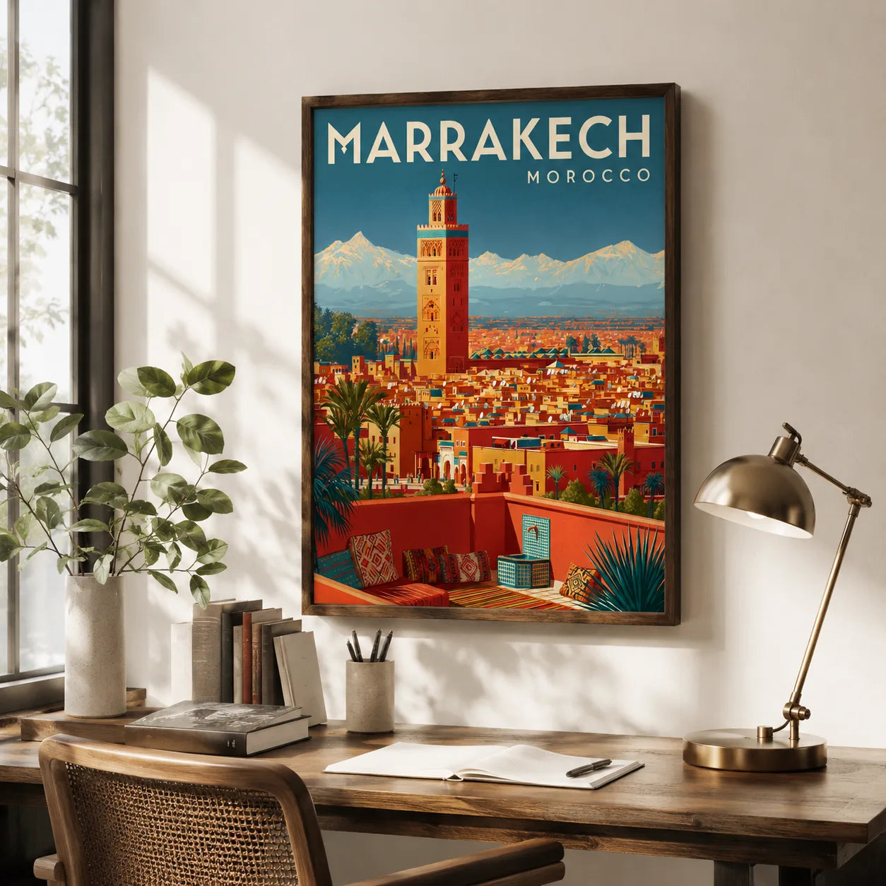 Marrakech Morocco Travel Wall Art Decor - Wall Art Decor - styled