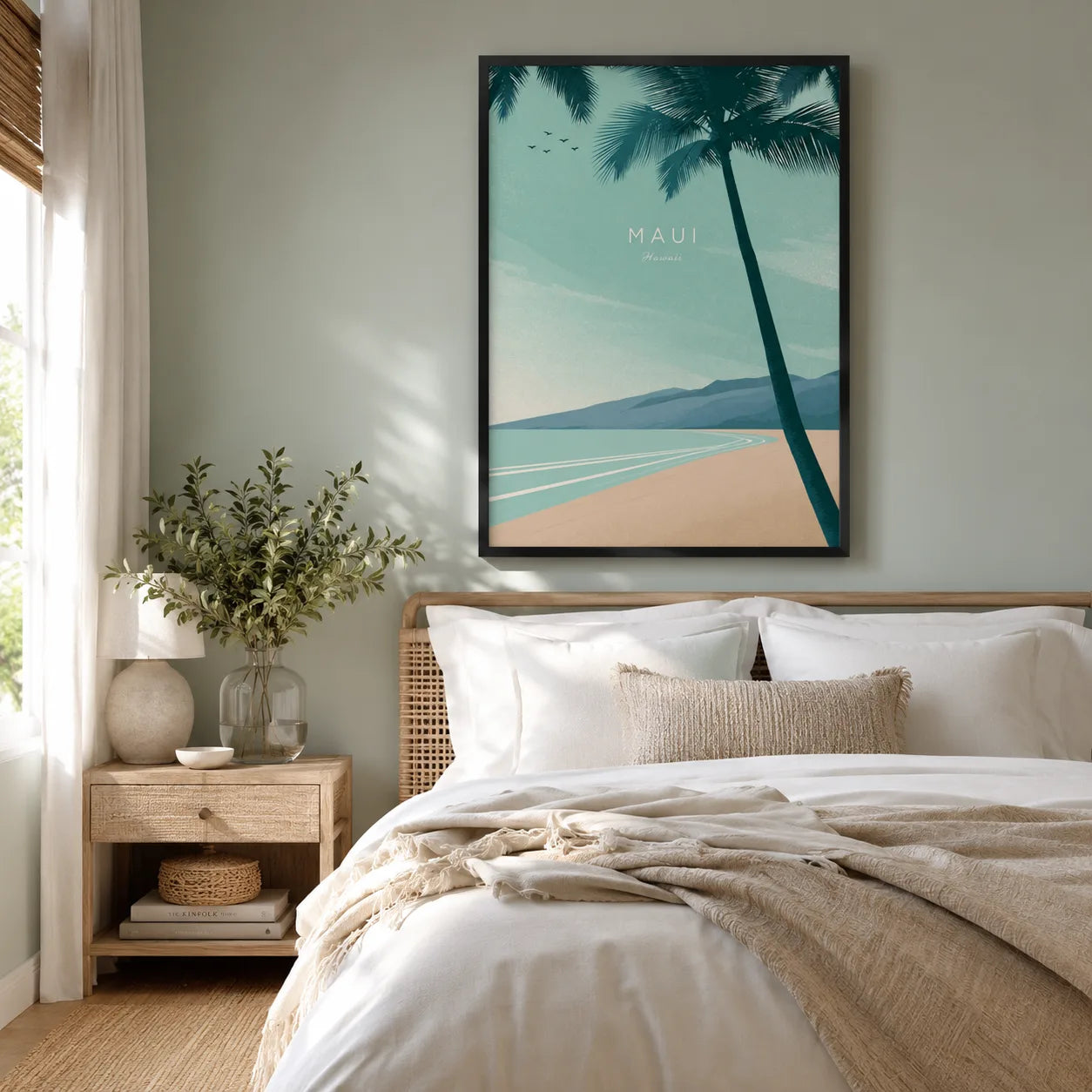 Maui Hawaii Palm Beach Wall Art Decor - Wall Art Decor - alternate angle