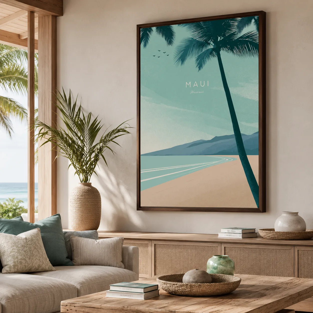 Maui Hawaii Palm Beach Wall Art Decor - Wall Art Decor - detail