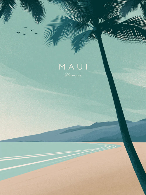 Maui Hawaii Palm Beach Wall Art Decor