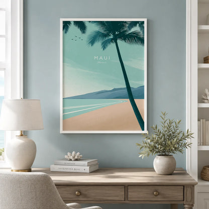 Maui Hawaii Palm Beach Wall Art Decor - Wall Art Decor - styled