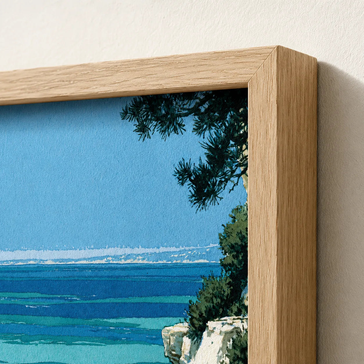 Mediterranean Cliff Diver Wall Art Decor - Wall Art Decor - packaging