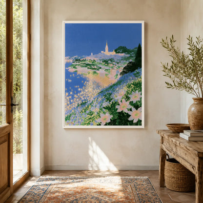 Mediterranean Coastal Village Wall Art Decor - Wall Art Decor - styled