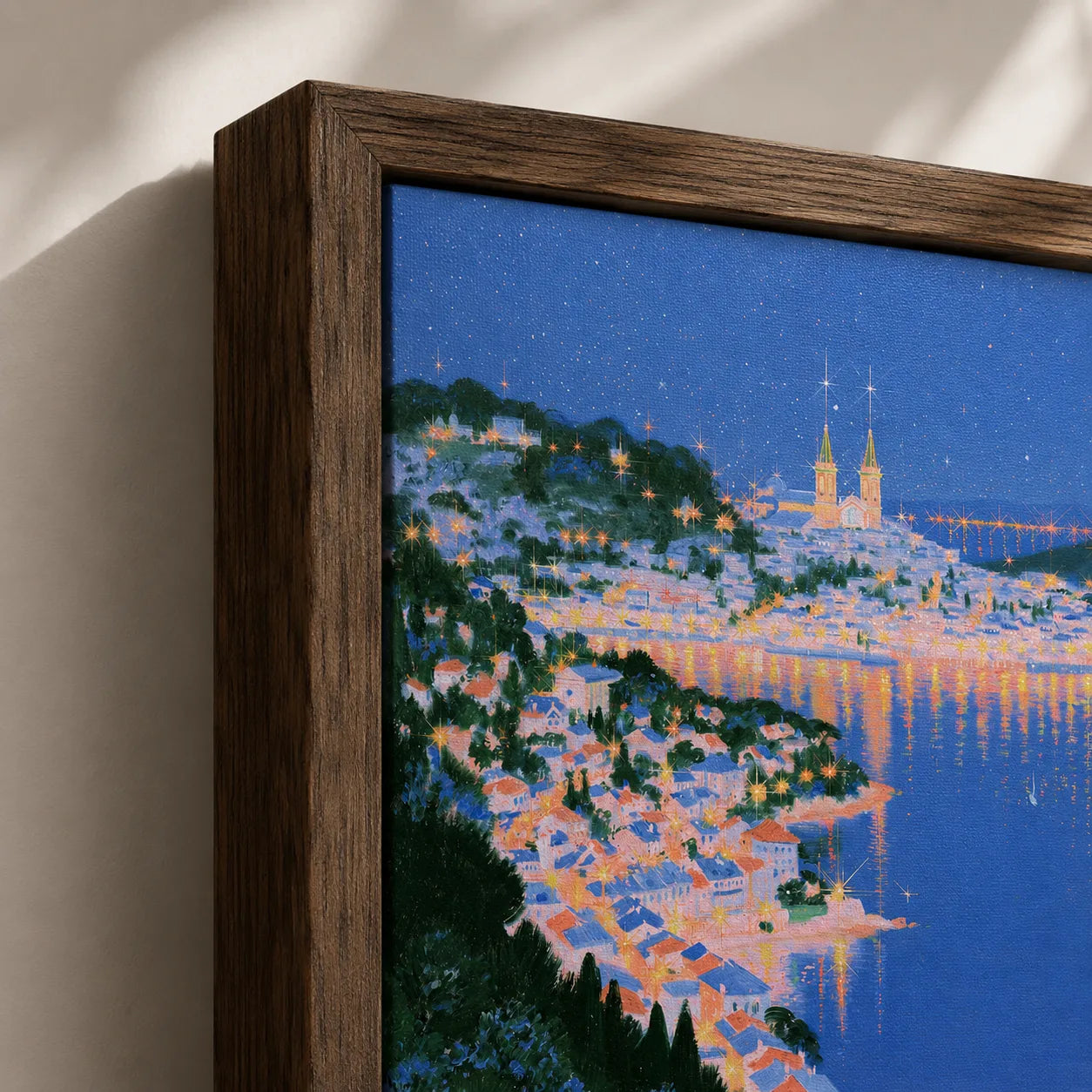 Mediterranean Harbor Night Wall Art Decor - Wall Art Decor - packaging