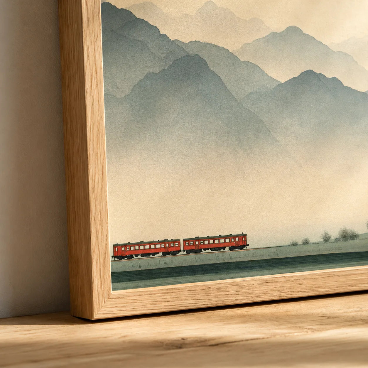 Misty Mountain Train Wall Art Decor - Wall Art Decor - packaging
