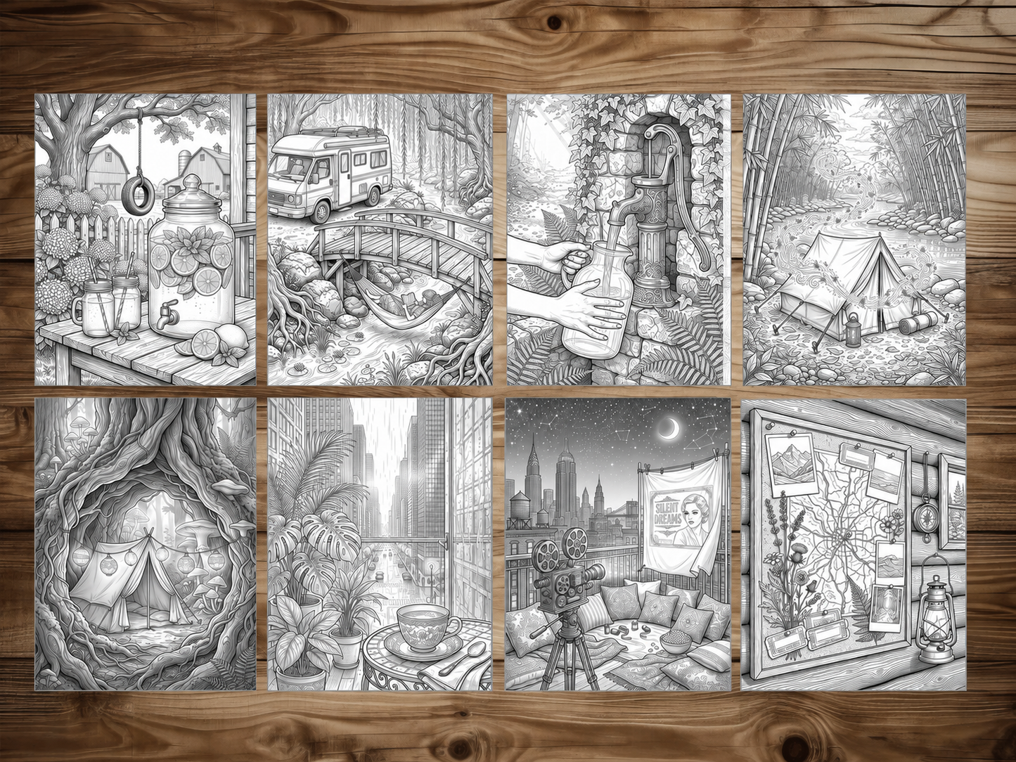 50 Cozy Summer Road Trip Coloring Pages - Printable PDF