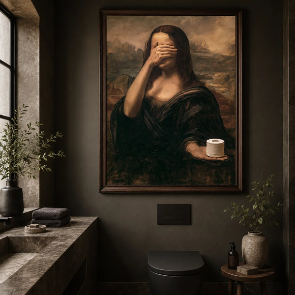 Mona Lisa Toilet Paper Wall Art Decor