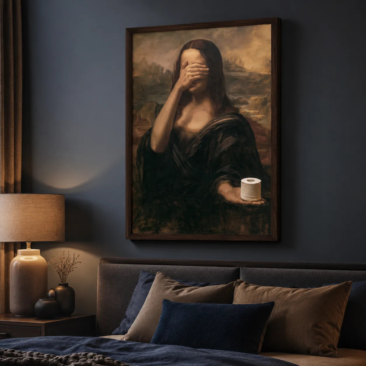 Mona Lisa Toilet Paper Wall Art Decor - Wall Art Decor - lifestyle