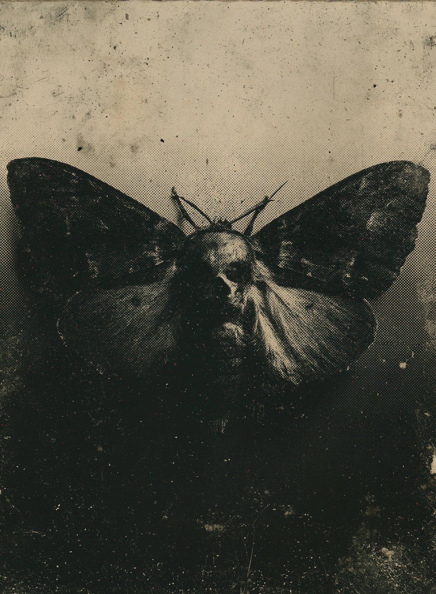 Moth Dark Academia Wall Art Decor - Wall Art Decor - front view
