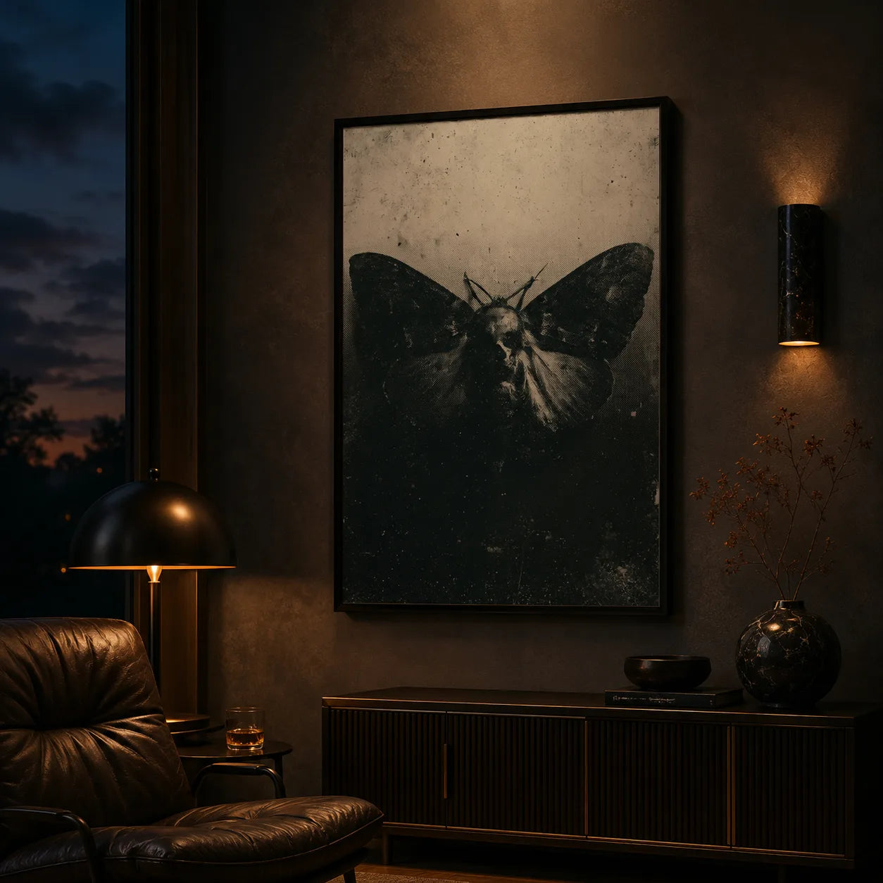 Moth Dark Academia Wall Art Decor - Wall Art Decor - lifestyle
