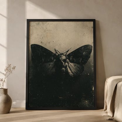 Moth Dark Academia Wall Art Decor - Wall Art Decor - side view