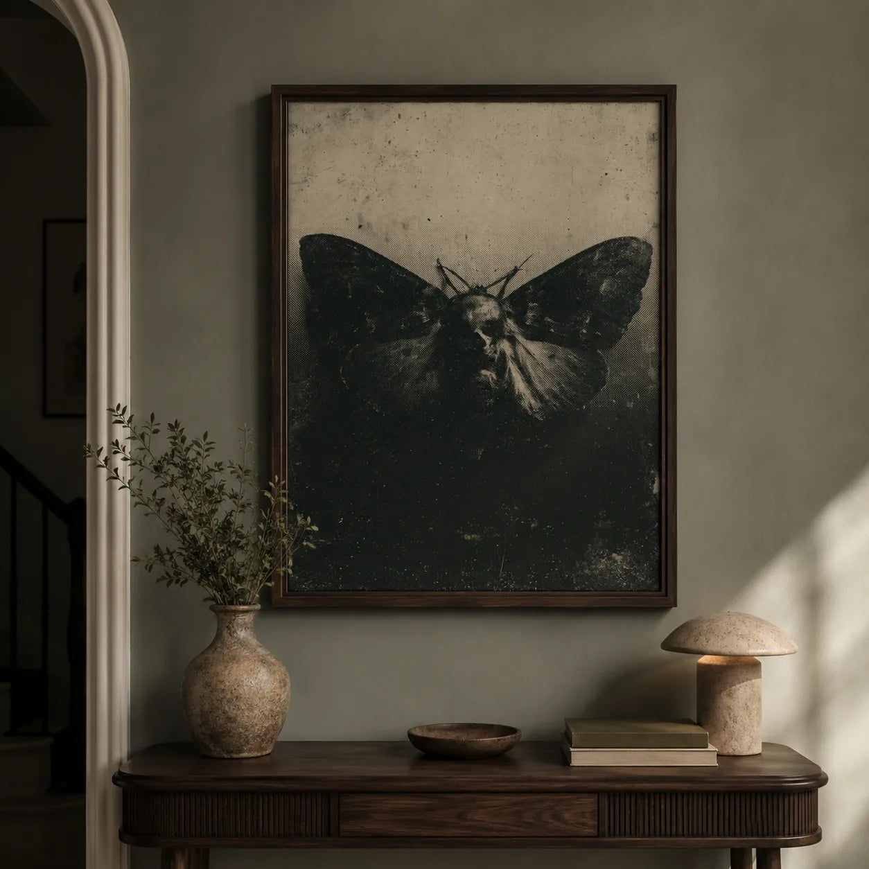 Moth Dark Academia Wall Art Decor - Wall Art Decor - styled