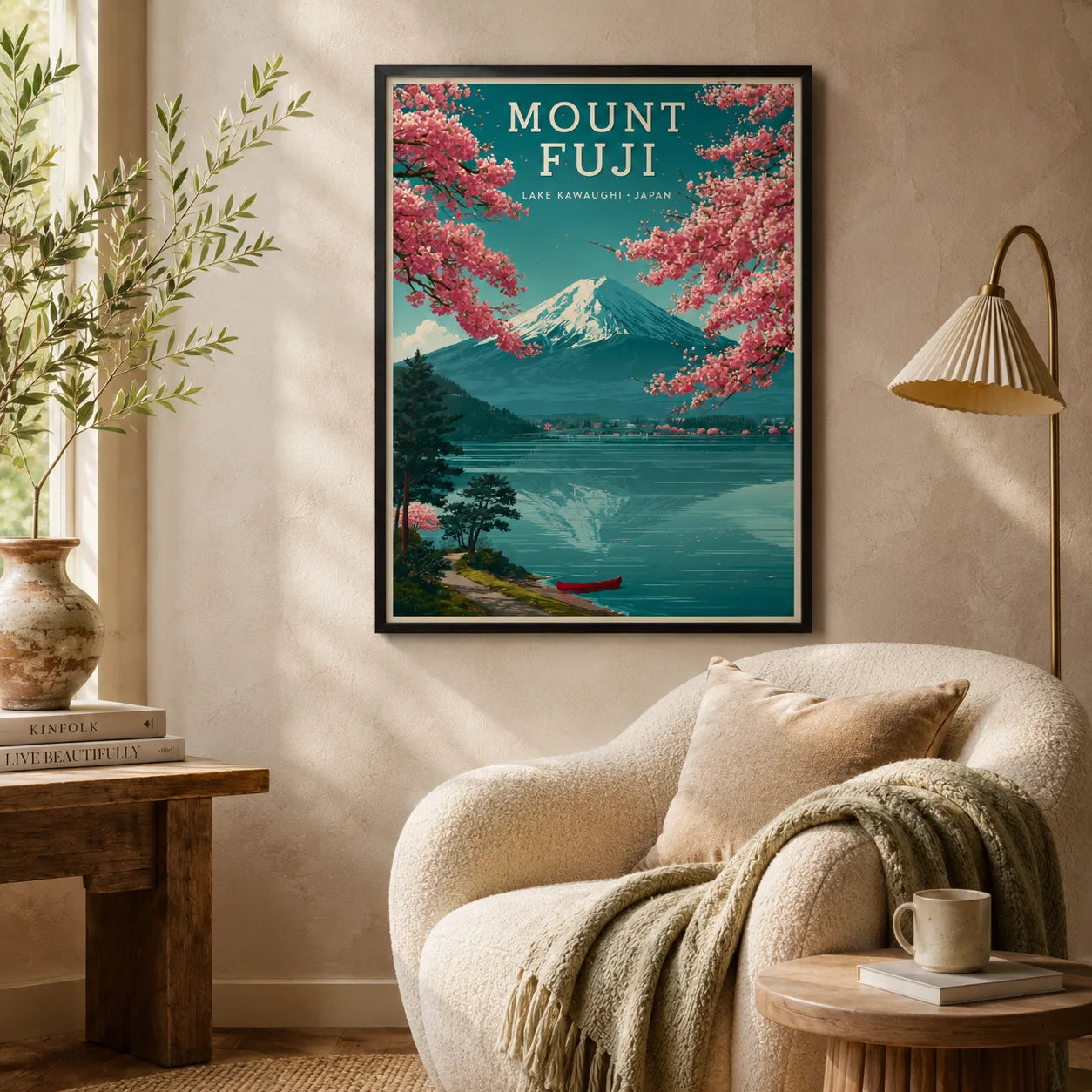 Mount Fuji Japan Wall Art Decor - Wall Art Decor - in use