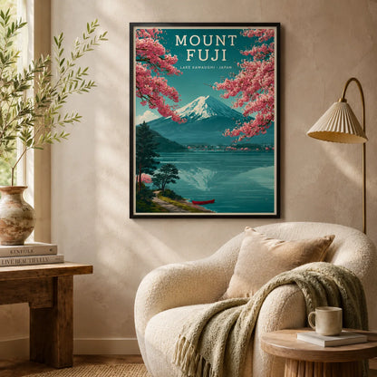 Mount Fuji Japan Wall Art Decor - Wall Art Decor - in use