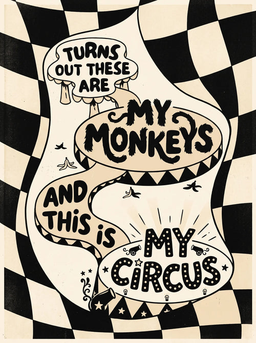 My Monkeys My Circus Wall Art Decor