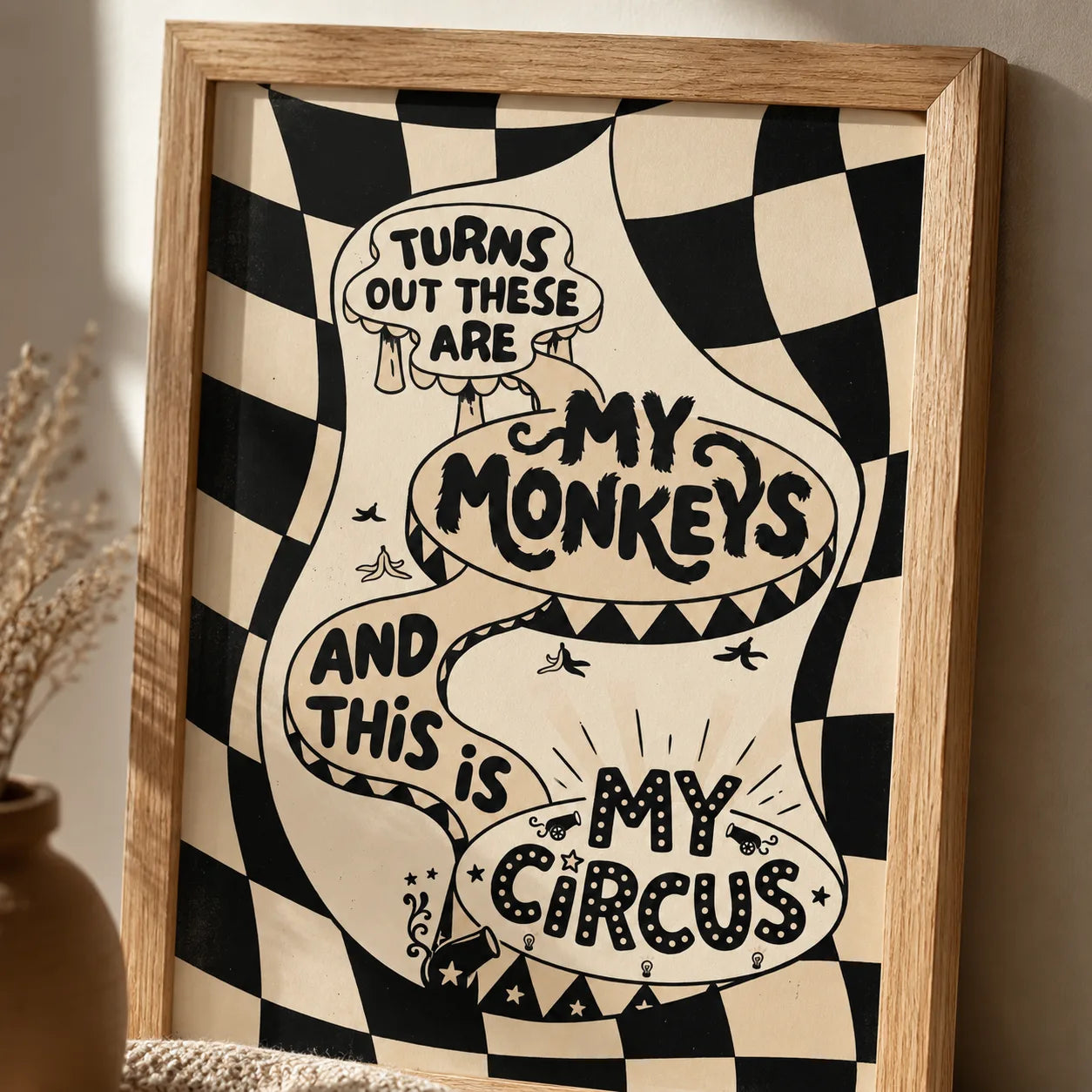 My Monkeys My Circus Wall Art Decor - Wall Art Decor - packaging