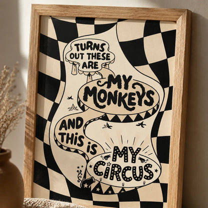 My Monkeys My Circus Wall Art Decor - Wall Art Decor - packaging