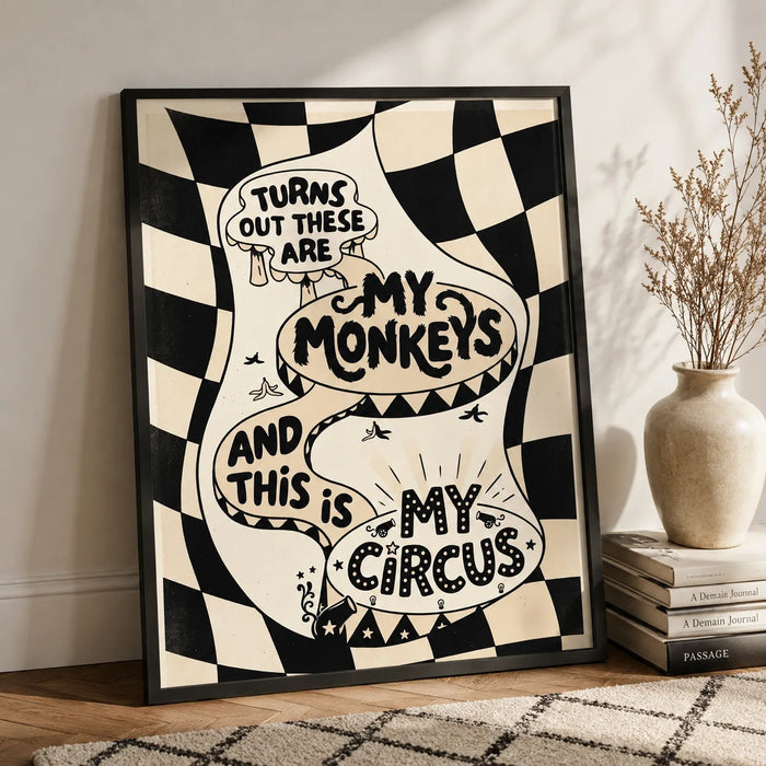 My Monkeys My Circus Wall Art Decor