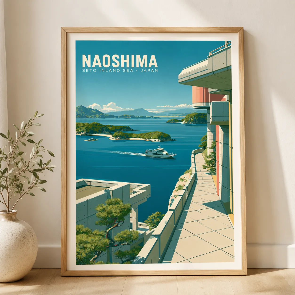 Naoshima Seto Inland Sea Wall Art Decor - Wall Art Decor - side view