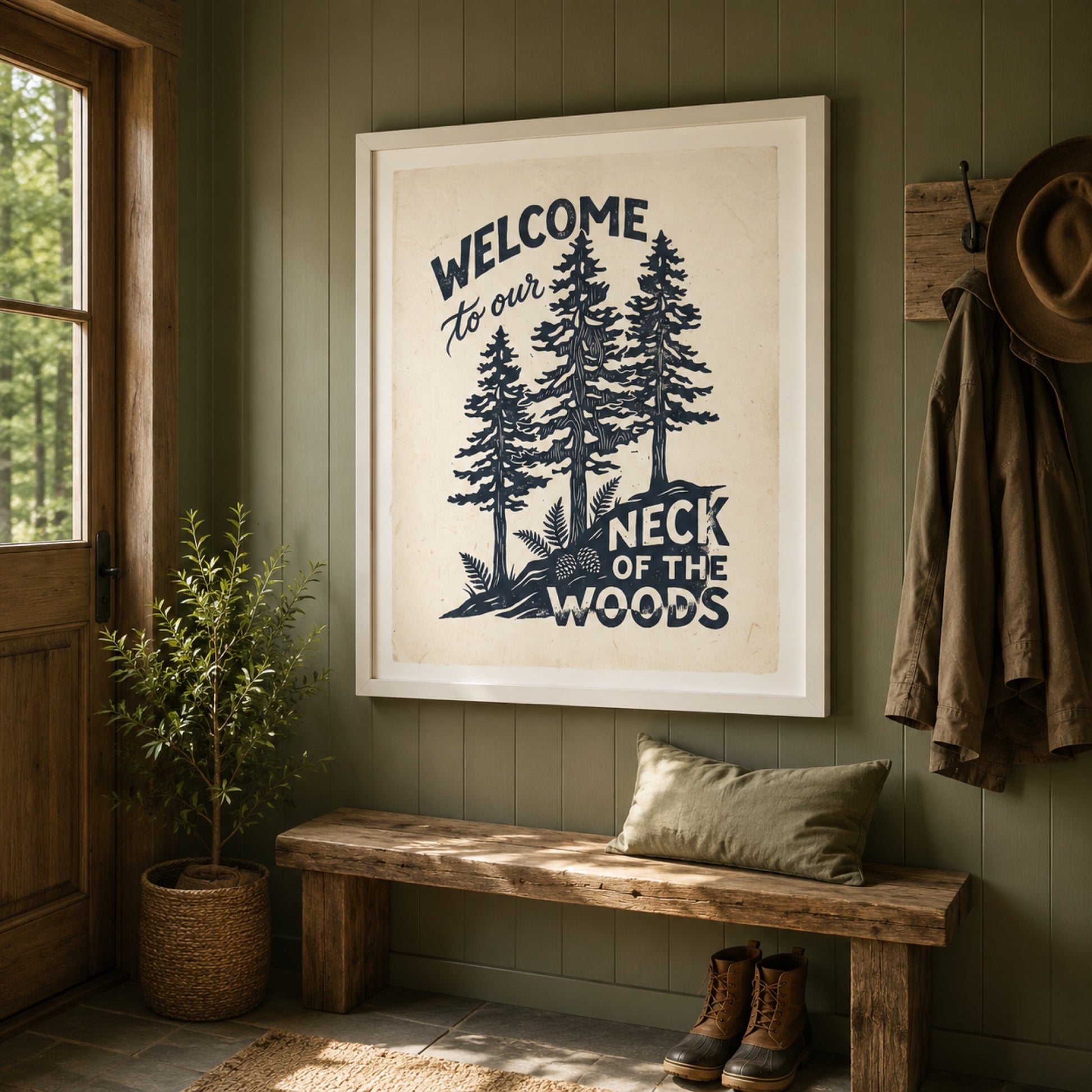 Neck of the Woods Pines Wall Art Decor preview 4