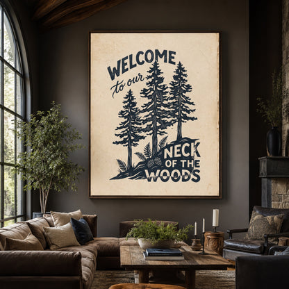 Neck of the Woods Pines Wall Art Decor preview 6