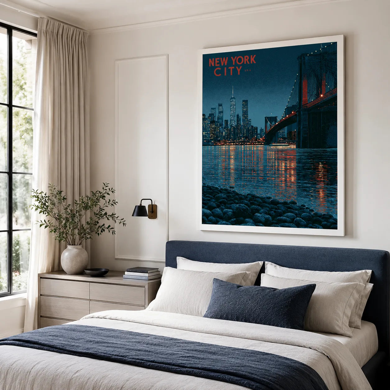 New York City Skyline Wall Art Decor - Wall Art Decor - alternate angle