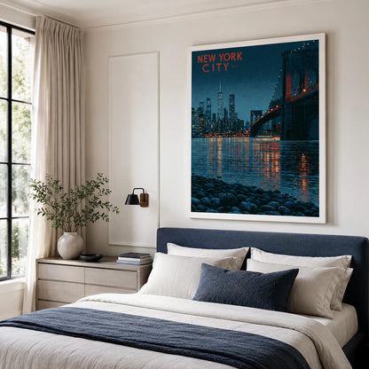 New York City Skyline Wall Art Decor - Wall Art Decor - alternate angle