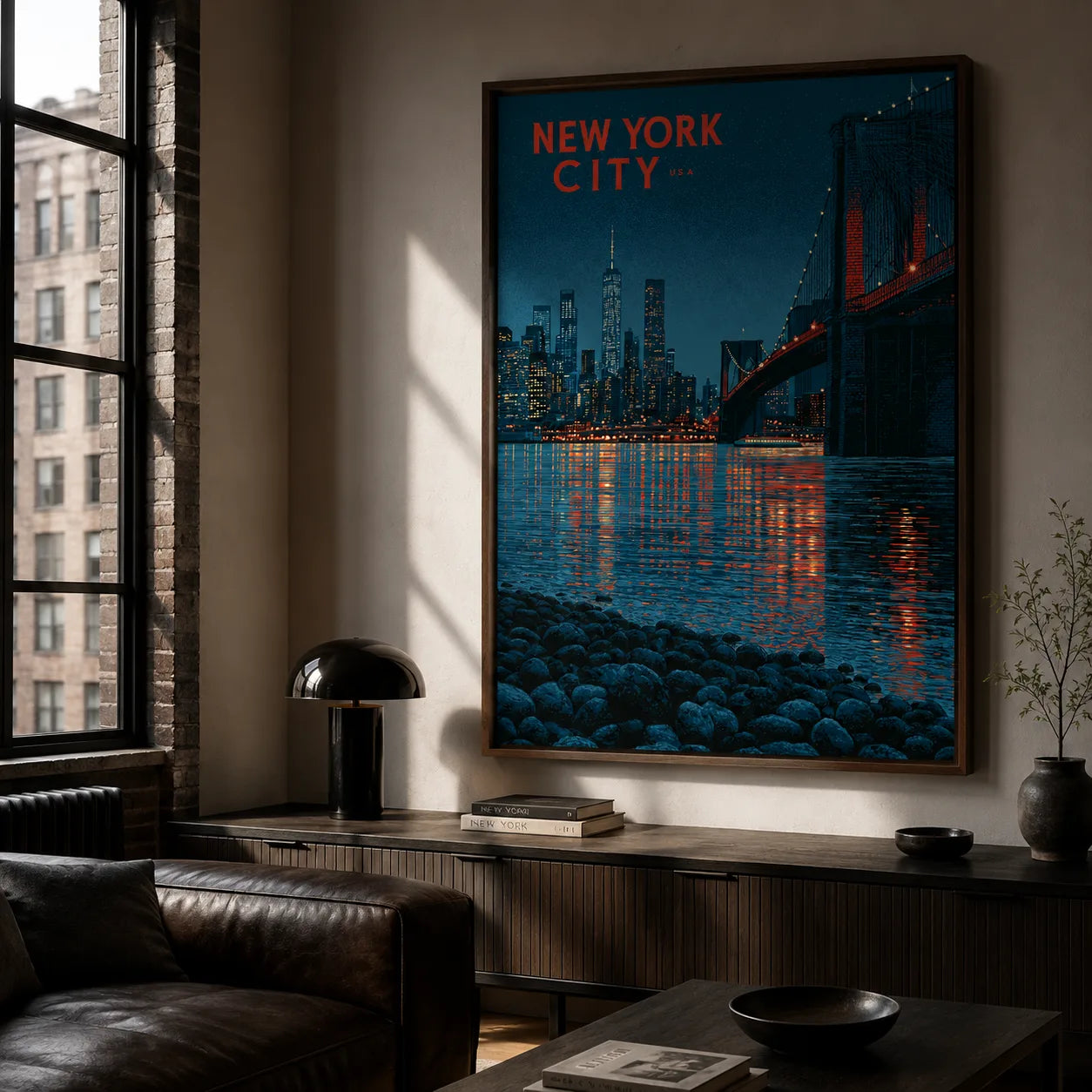 New York City Skyline Wall Art Decor - Wall Art Decor - detail