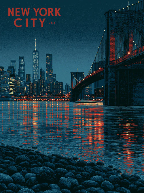New York City Skyline Wall Art Decor