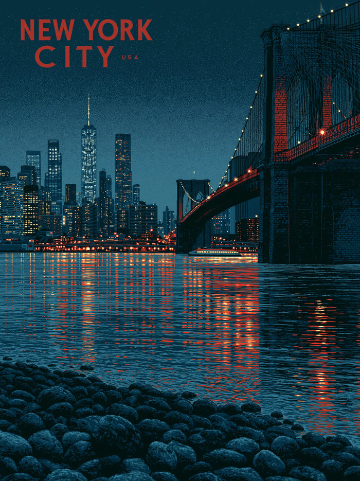 New York City Skyline Wall Art Decor