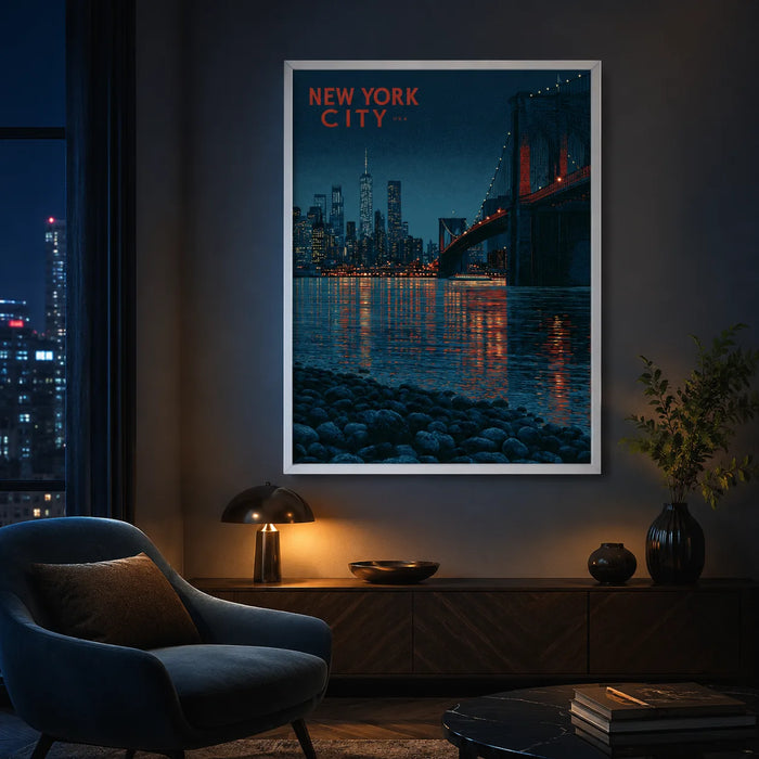 New York City Skyline Wall Art Decor
