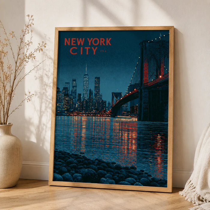 New York City Skyline Wall Art Decor