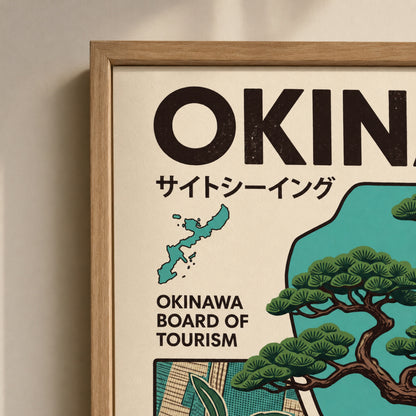 Okinawa Japan Vintage Travel Wall Art Decor preview 8