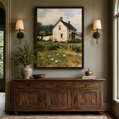 Old Farmhouse Chickens Wall Art Decor - Wall Art Decor - view 11