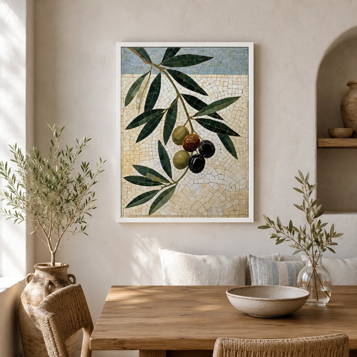 Olive Branch Mosaic Wall Art Decor