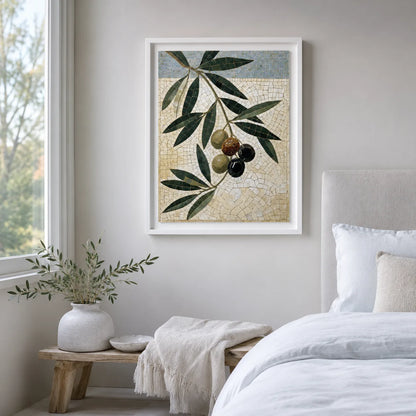 Olive Branch Mosaic Wall Art Decor - Wall Art Decor - lifestyle