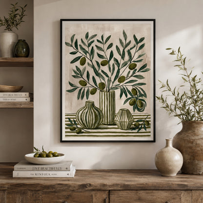 Olive Branches Still Life Botanical Wall Art Decor preview 10
