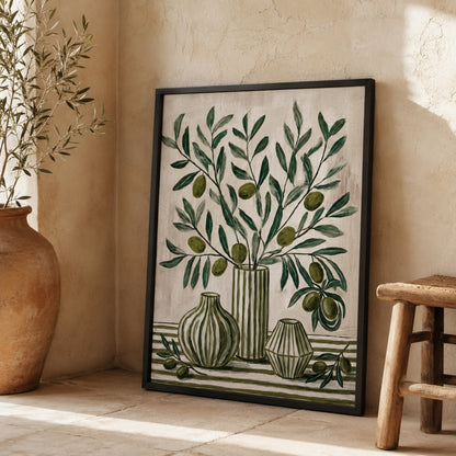 Olive Branches Still Life Botanical Wall Art Decor preview 2