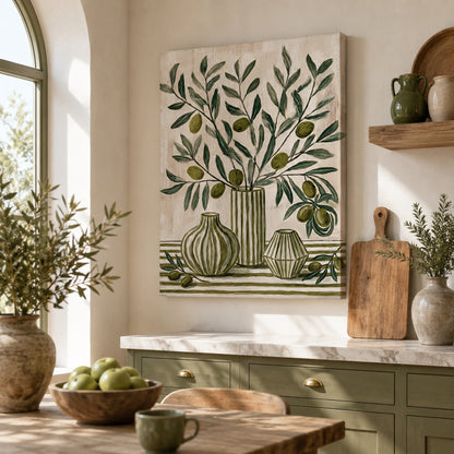 Olive Branches Still Life Botanical Wall Art Decor preview 3