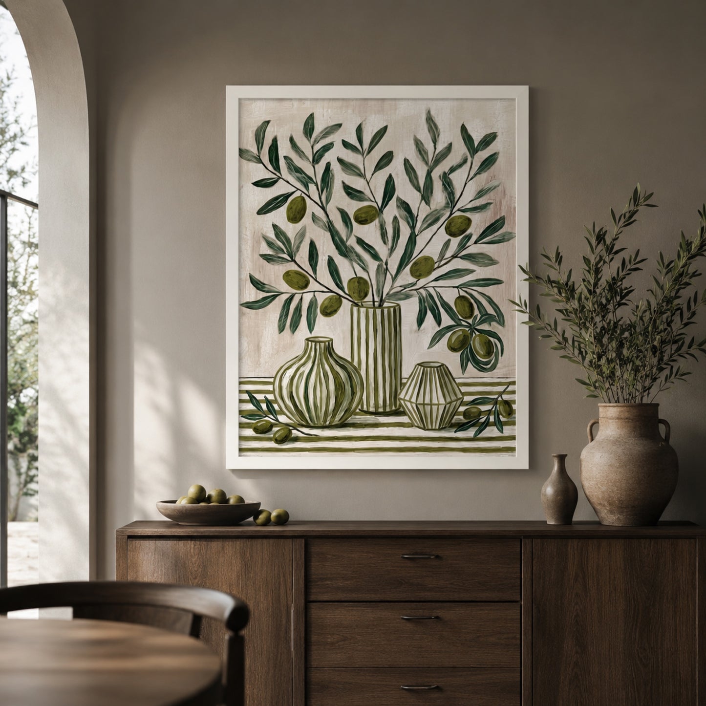 Olive Branches Still Life Botanical Wall Art Decor preview 4