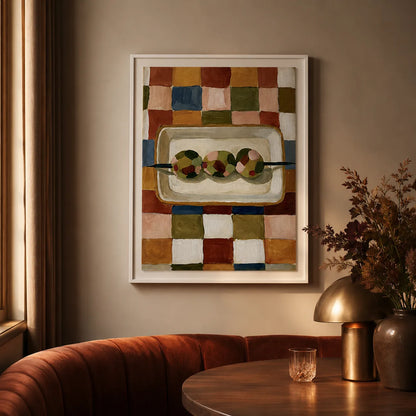 Olive Skewer Still Life Wall Art Decor - Wall Art Decor - lifestyle