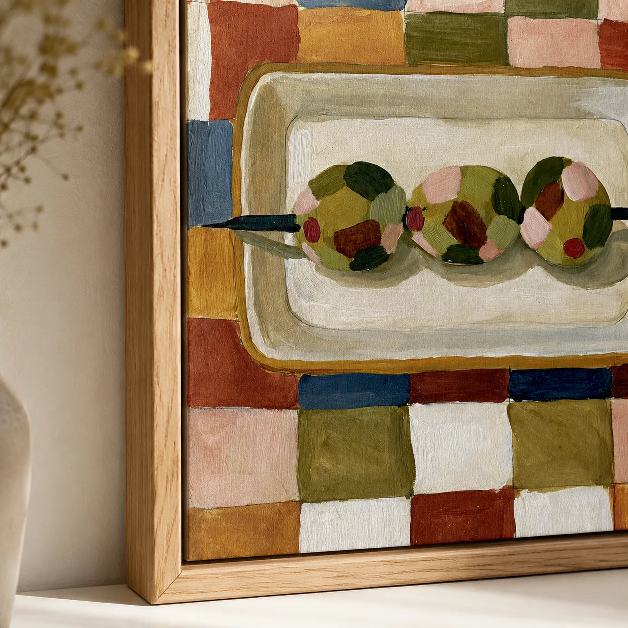 Olive Skewer Still Life Wall Art Decor - Wall Art Decor - packaging