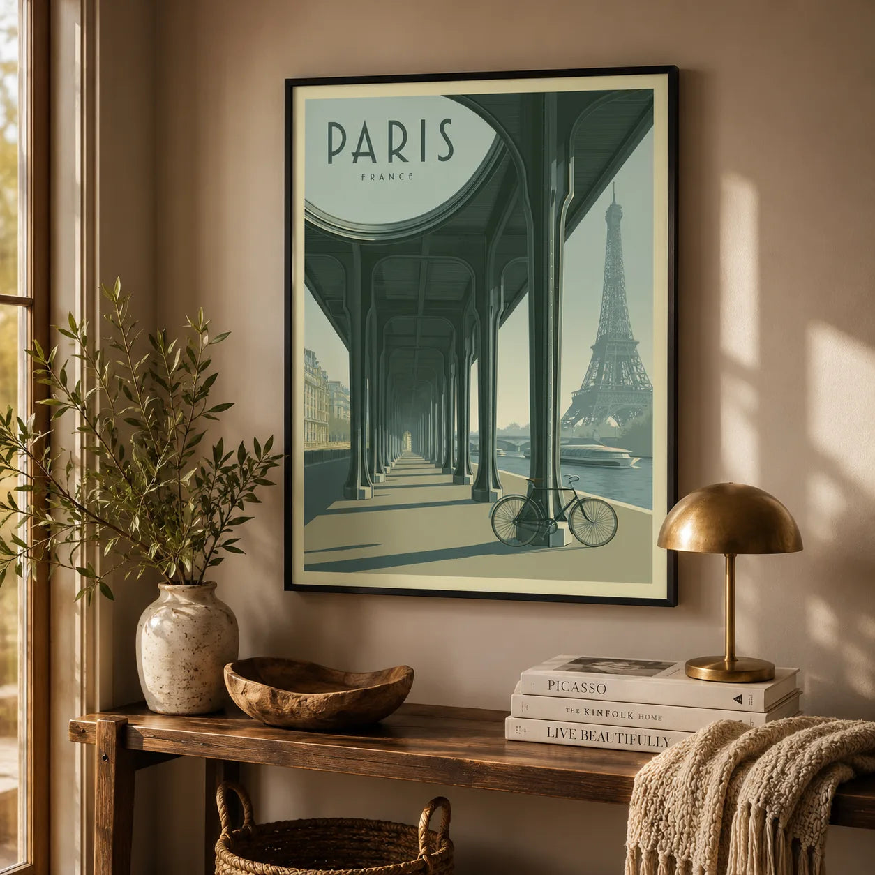 Paris Eiffel Tower Wall Art Decor - Wall Art Decor - in use