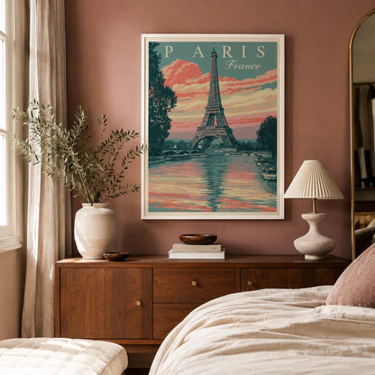 Paris Eiffel Tower Wall Art Decor - Wall Art Decor - in use