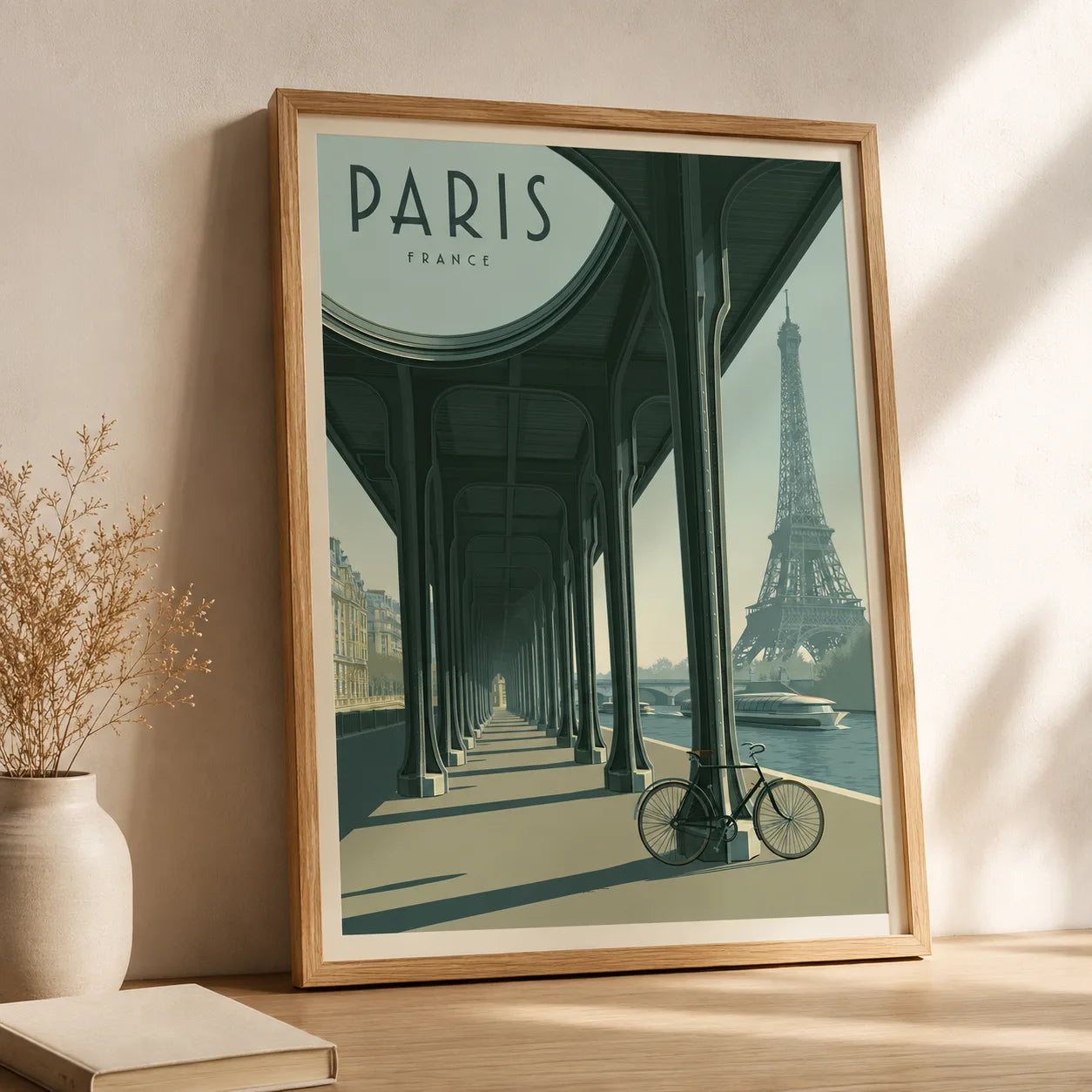 Paris Eiffel Tower Wall Art Decor - Wall Art Decor - side view