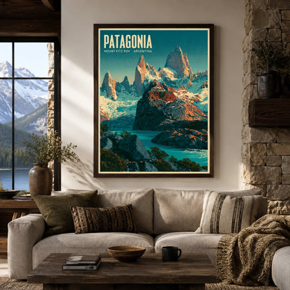 Patagonia Mount Fitz Roy Wall Art Decor - Wall Art Decor - detail